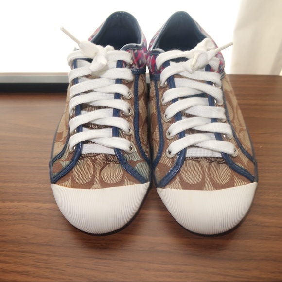 Coach Shoes - Coach Zorra Sneakers in Signature Brown Canvas size 7.5